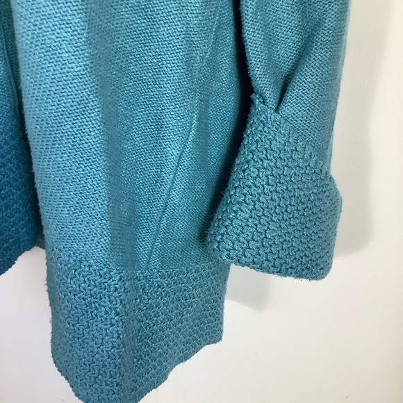 Willow Sweater XL Raglan Cardigan Big Button 100% Cotton Knit Vintage USA Made - Picture 3 of 12